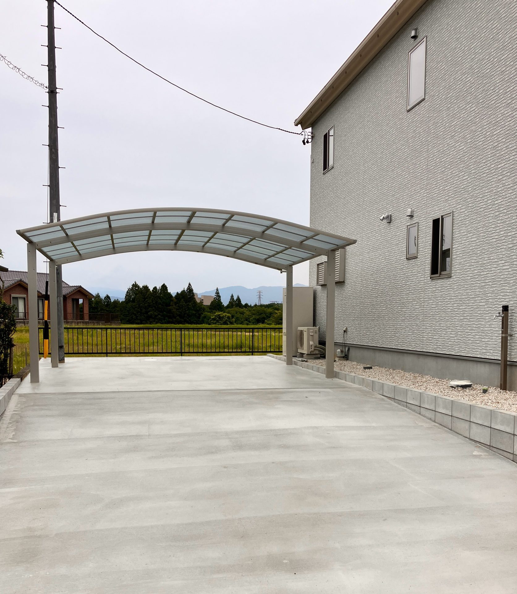 外構工事が終わりました・恵那市大井町